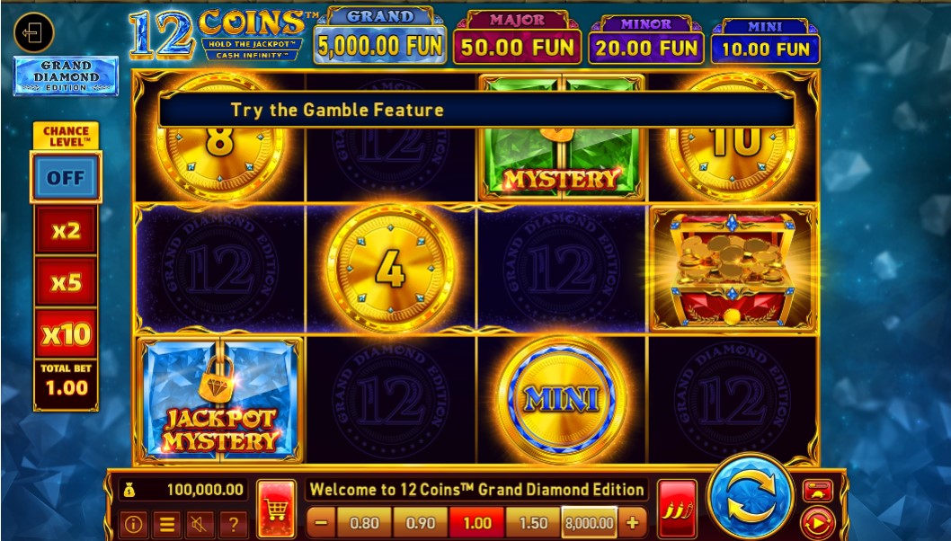 12 Coins Grand Diamond
