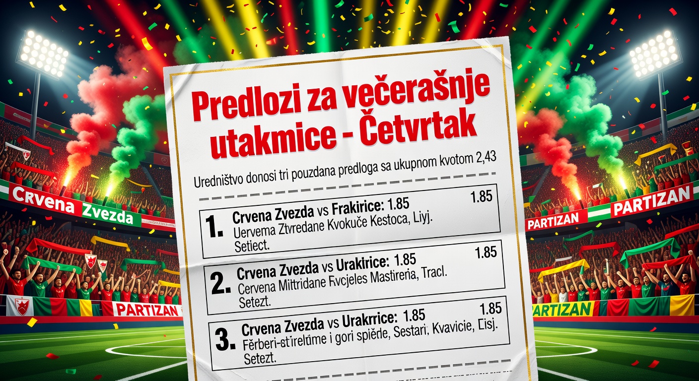 ZA danas smo vam spremili sledeće predloge.