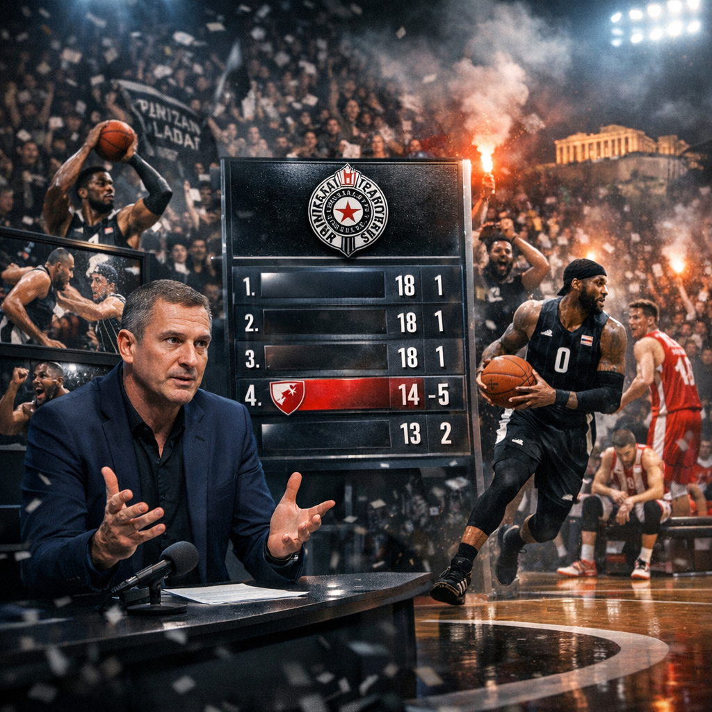Crvena zvezda trenutno ne može da sustigne Partizan na tabeli.