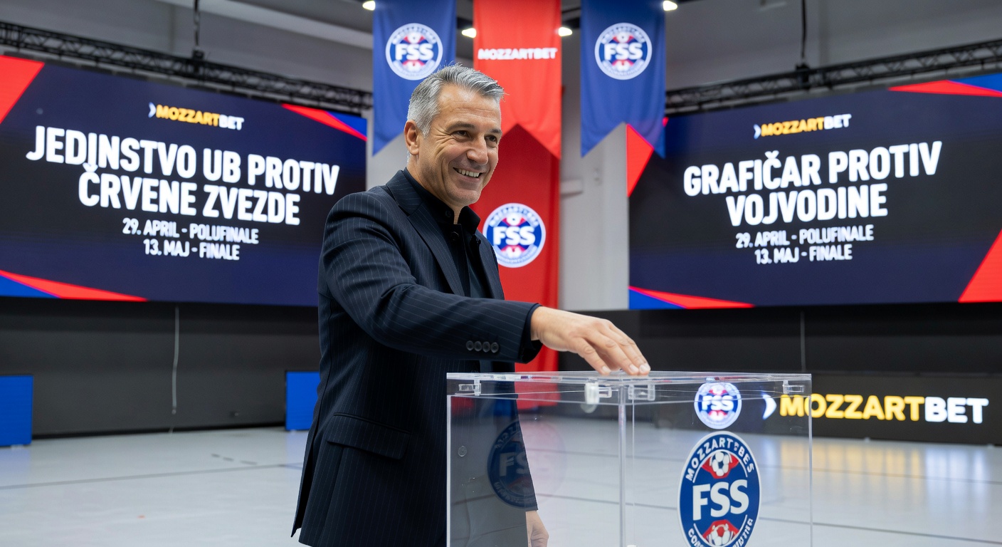 U Sportskom centru Fudbalskog saveza Srbije u Staroj Pazovi održana je ceremonija žreba za polufinale MozzartBet Kupa Srbije, koja je još jednom potvrdila draž najmasovnijeg domaćeg takmičenja.
