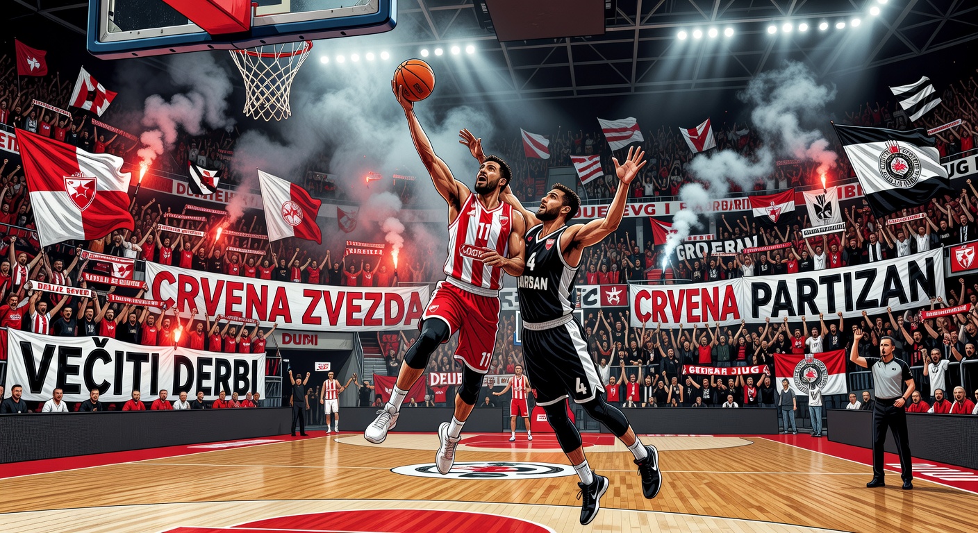 Košarkaši Crvene zvezde važe za izrazite favorite u predstojećem večitom derbiju protiv Partizana u ABA ligi (22.