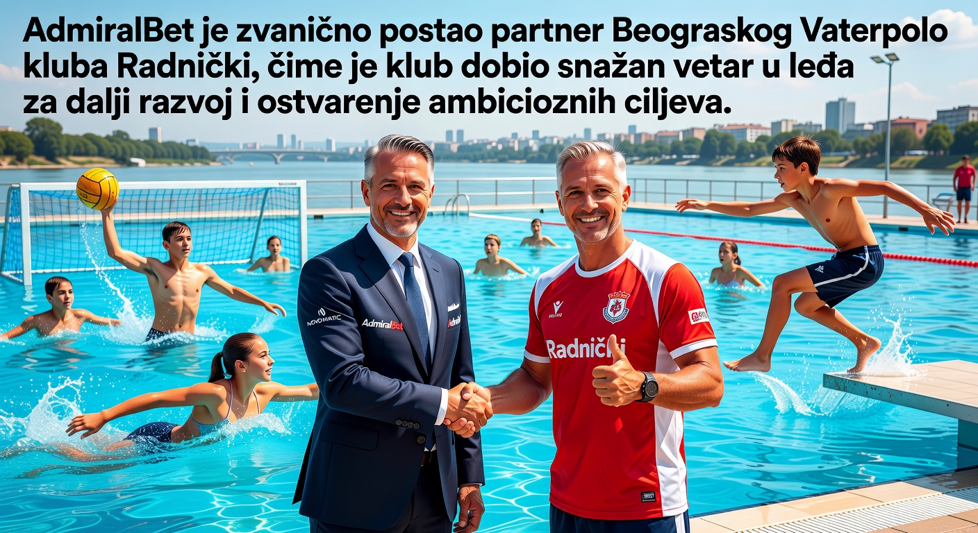 AdmiralBet je zvanično postao partner Beograskog Vaterpolo kluba Radnički, čime je klub dobio snažan vetar u leđa za dalji razvoj i ostvarenje ambicioznih ciljeva.