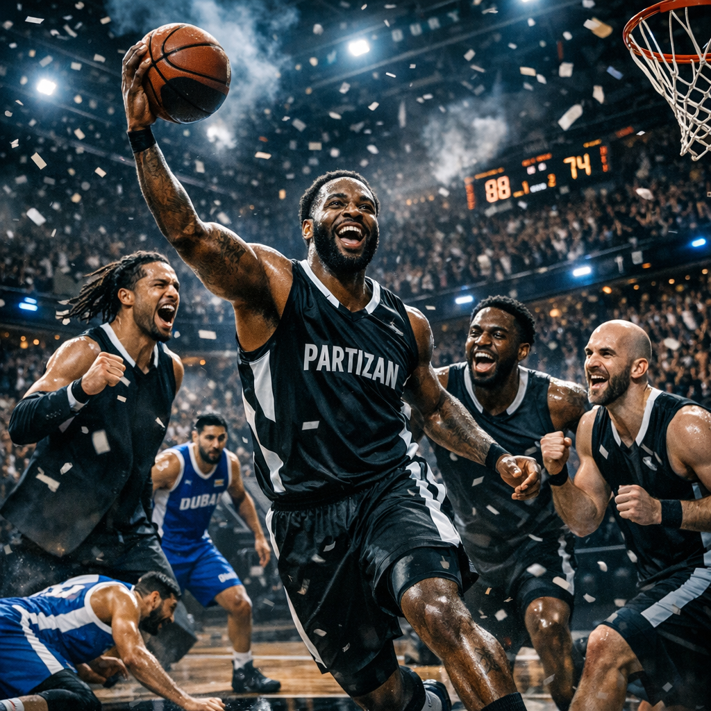 Partizan razbio Dubai! Preokret od 16 poena