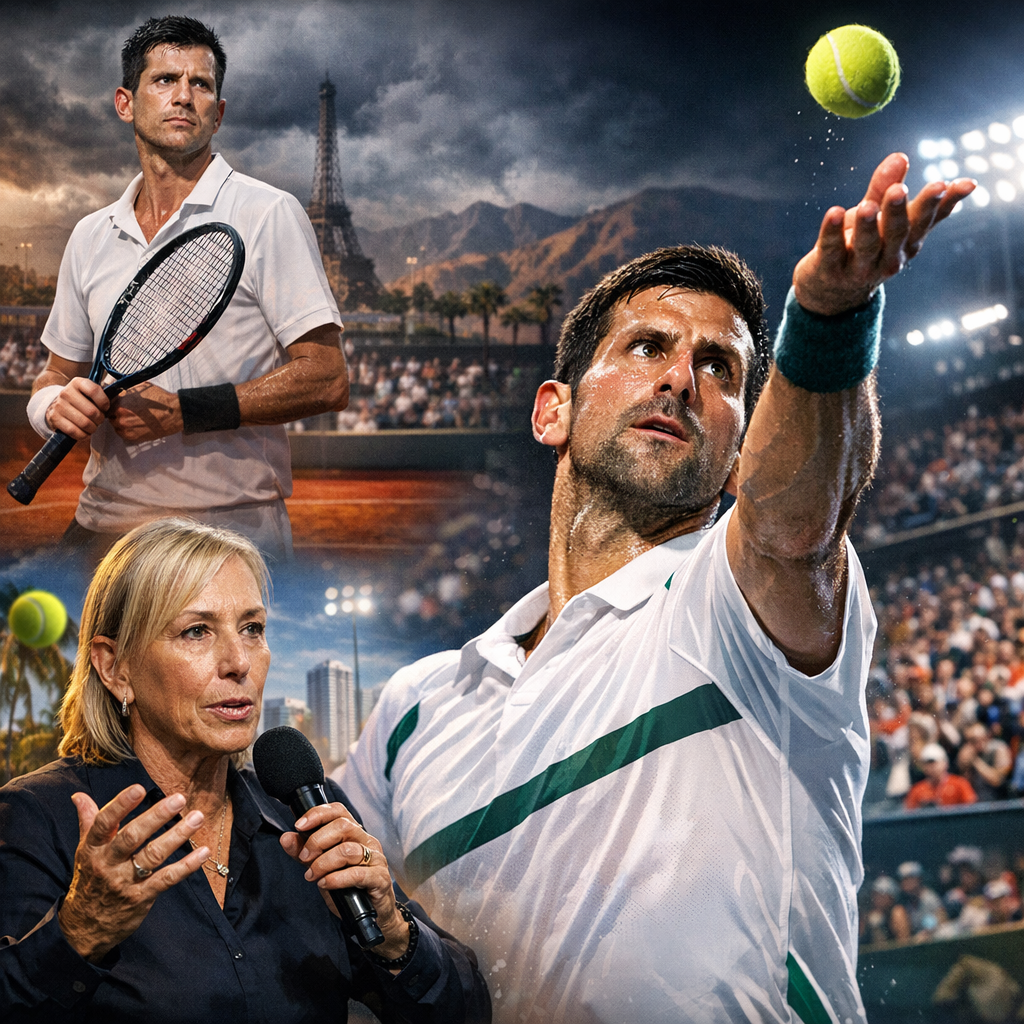 Martina Navratilova je govorila o Novakovm nastupu u Indijan Velsu.