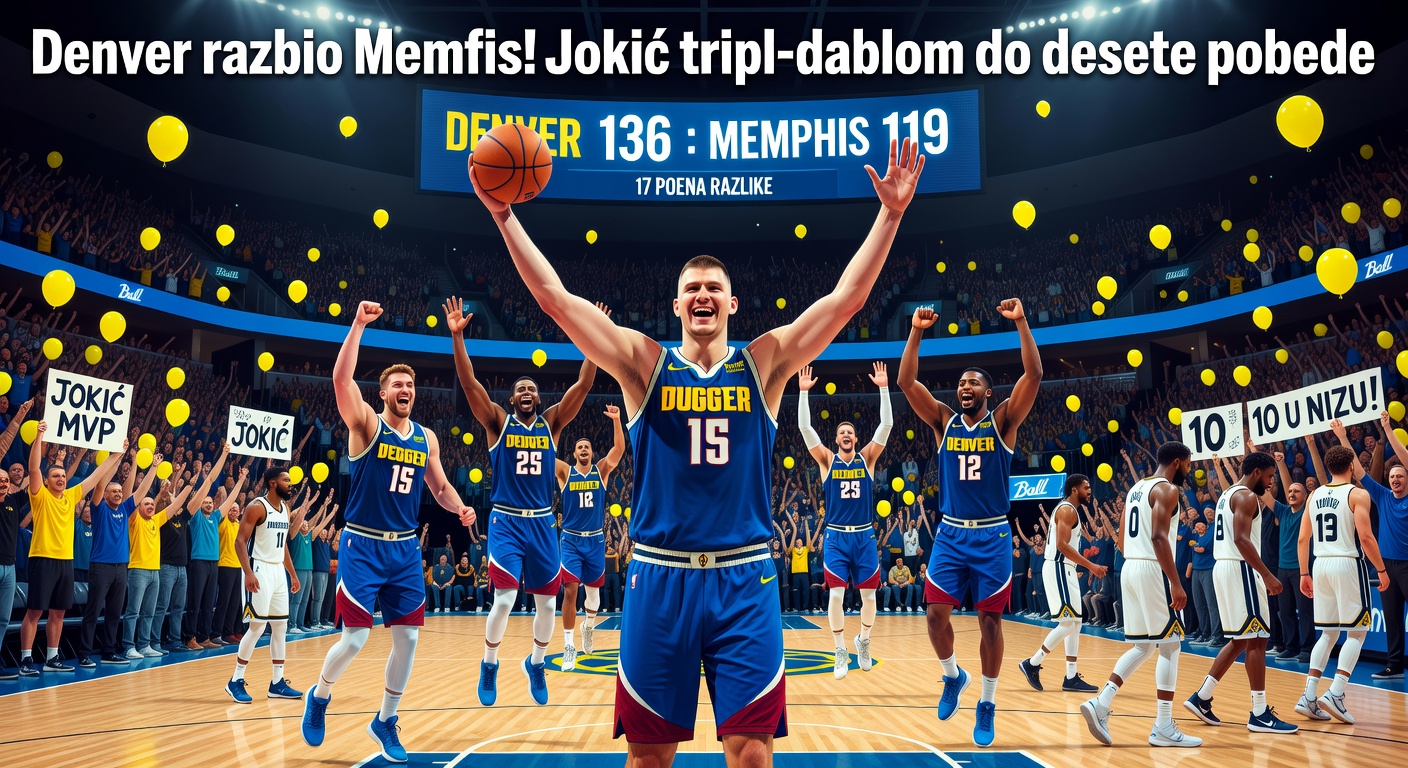 Denver razbio Memfis! Jokić tripl-dablom do desete pobede
