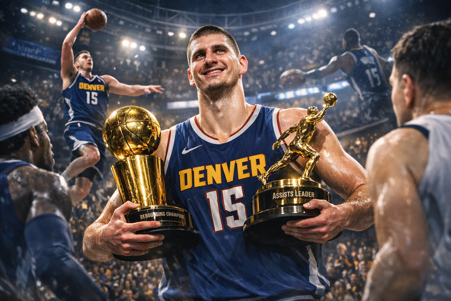 Jokić osvojio dva trofeja! Triple-double kralj dominira