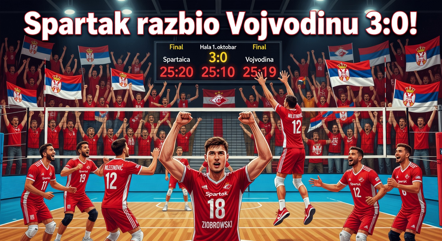 Spartak razbio Vojvodinu 3:0!