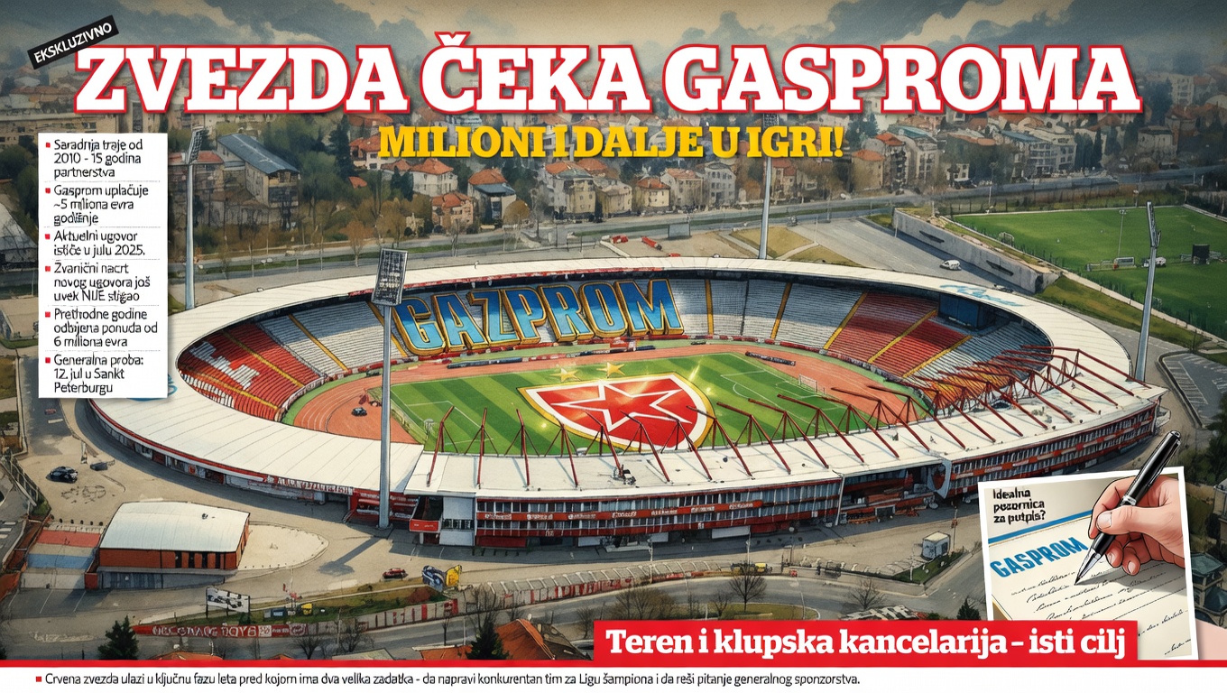 Zvezda čeka Gasprom. Milioni i dalje u igri!
