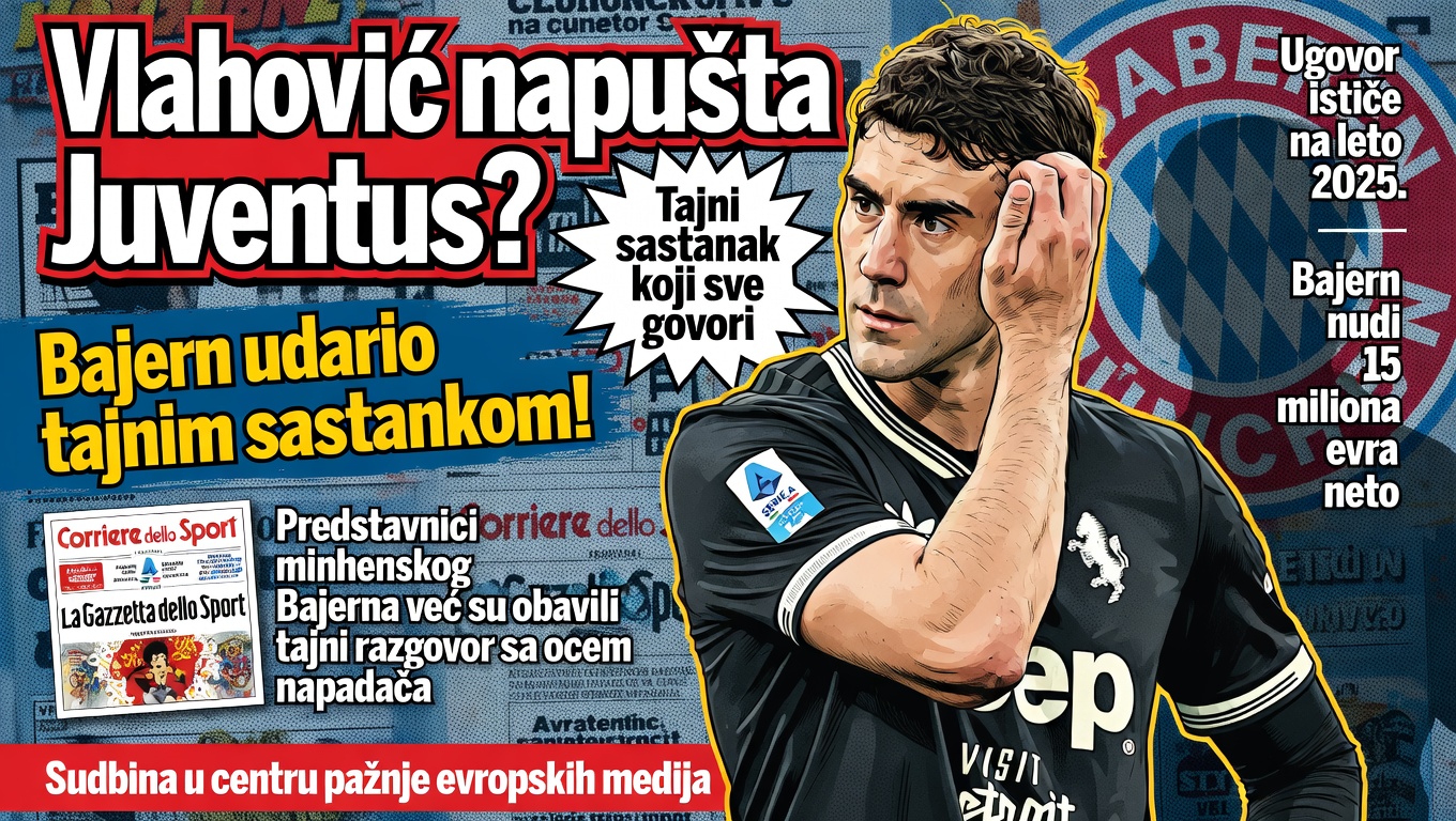 Vlahović napušta Juventus? Bajern udario tajnim sastankom!