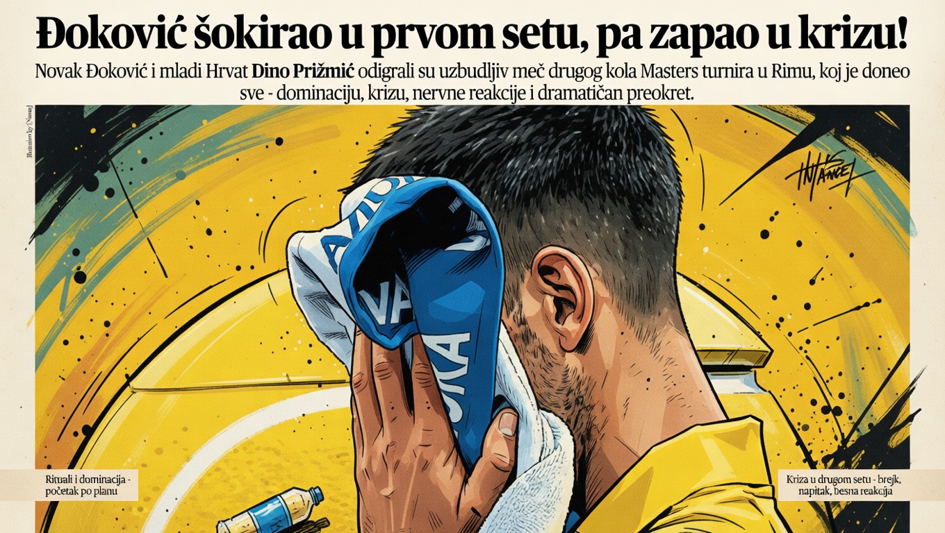 Đoković šokirao u prvom setu, pa zapao u krizu!
