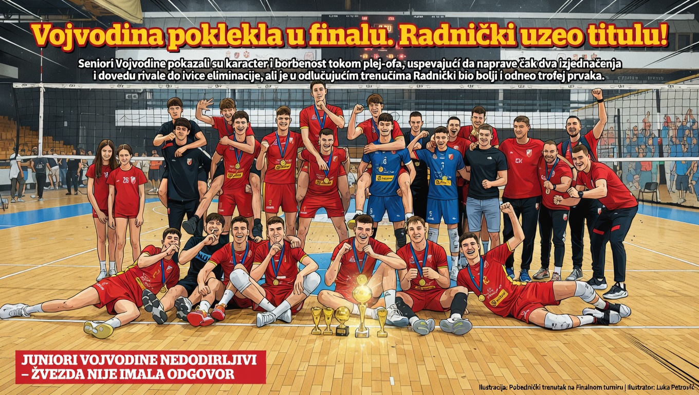 Vojvodina poklekla u finalu. Radnički uzeo titulu!