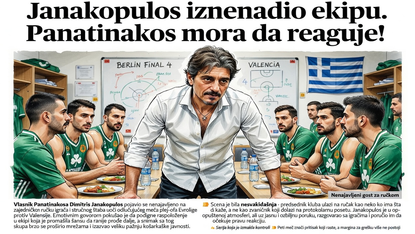 Janakopulos iznenadio ekipu. Panatinakos mora da reaguje!