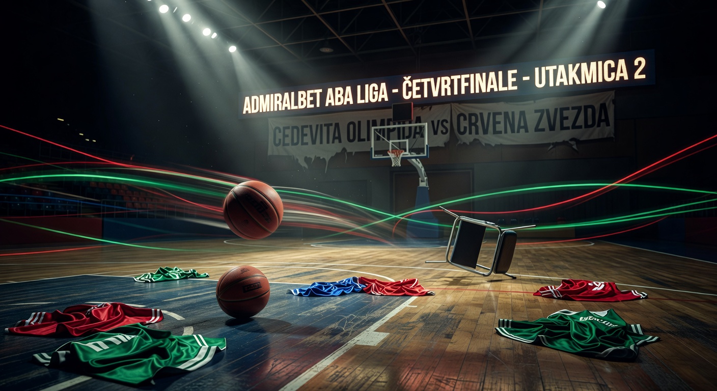 Košarkaši Cedevite Olimpije i Crvene zvezde igraju drugu utakmicu četvrtfinale serije plej-ofa AdmiralBet ABA lige