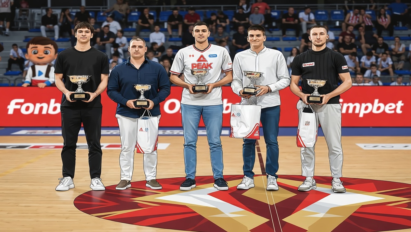 Pre druge polufinalne utakmice Final four turnira Meridianbet Košarkaške lige Srbije, između Crvene zvezde i Spartaka, sinoć je upriličena svečana dodela nagrada statistički najboljim pojedincima regularnog dela KLS.