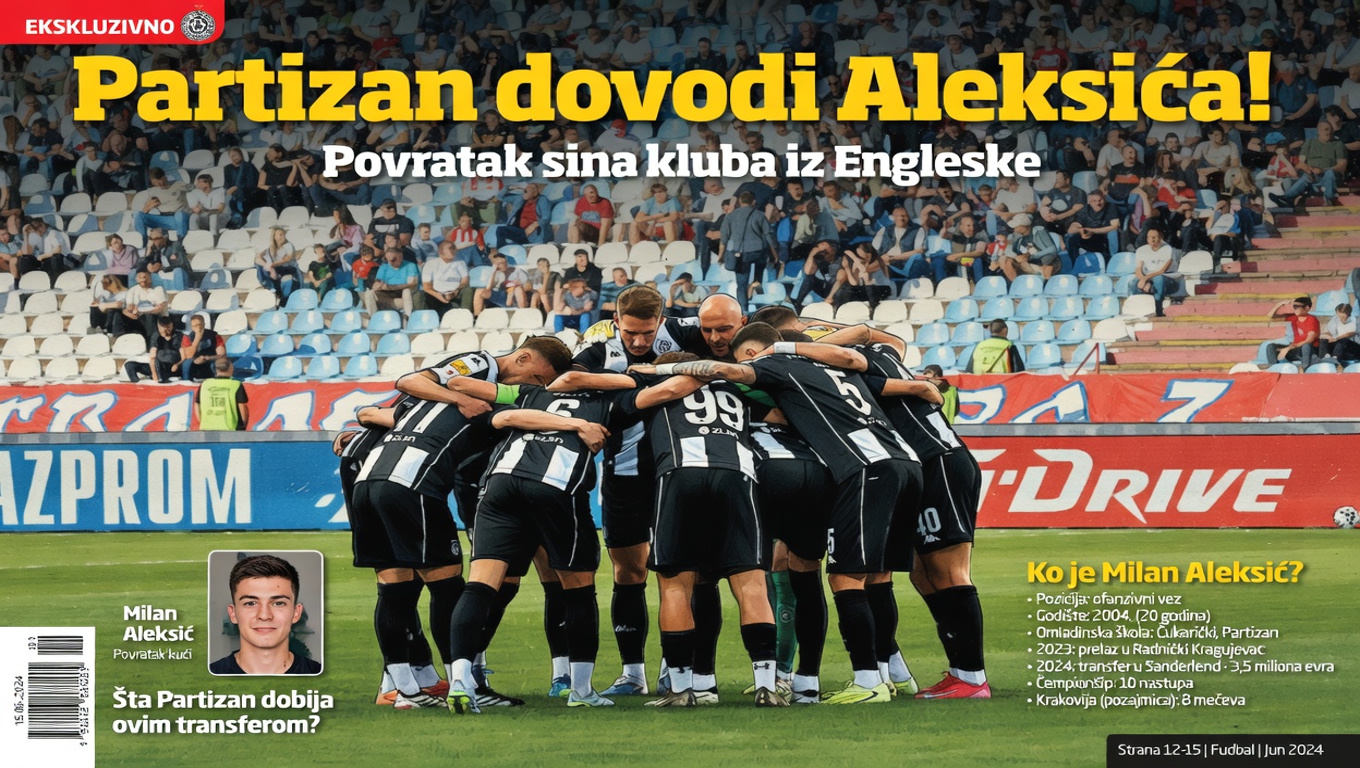 Partizan dovodi Aleksića! Povratak sina kluba iz Engleske