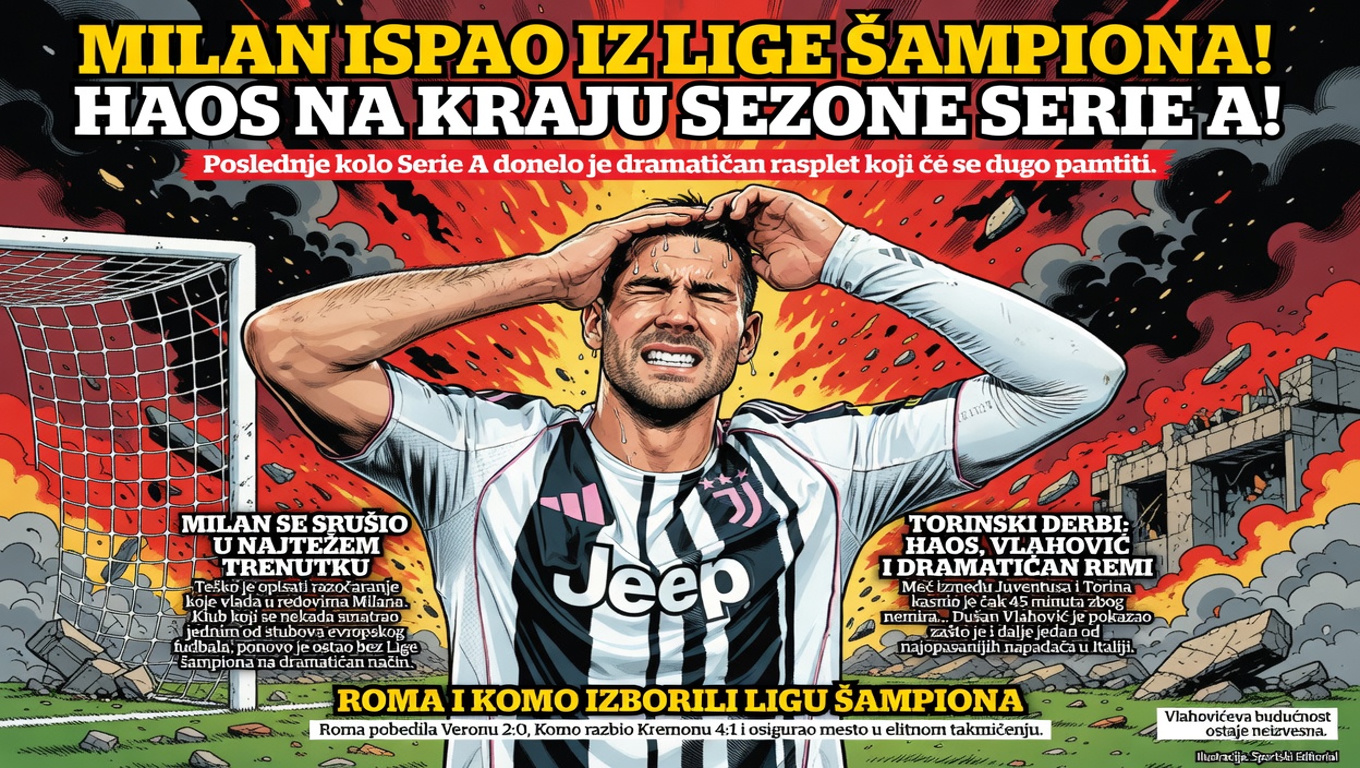 Milan ispao iz Lige šampiona! Haos na kraju sezone Serije A!