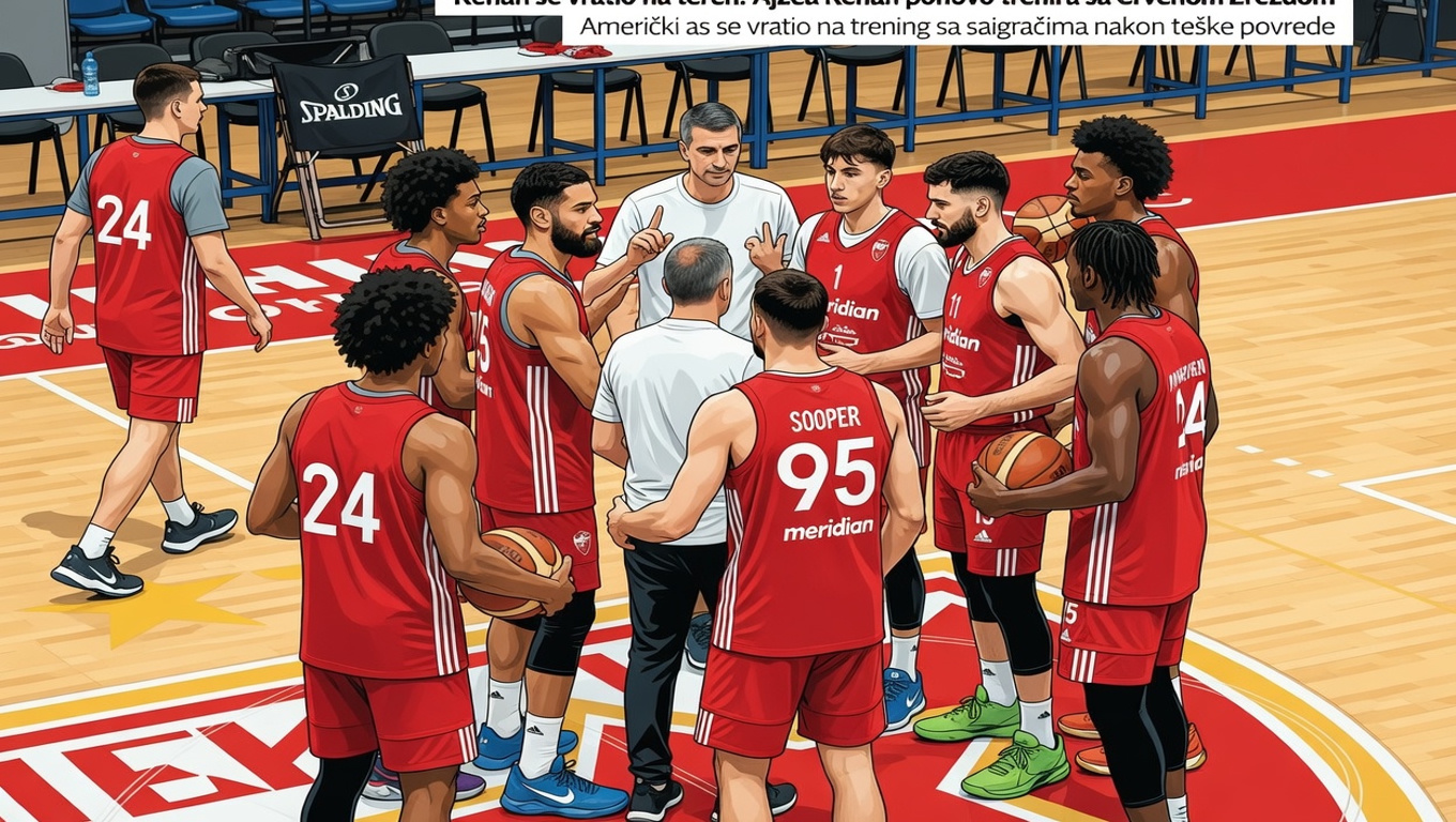 Kenan se vratio na teren: Ajzea Kenan ponovo trenira sa Crvenom zvezdom