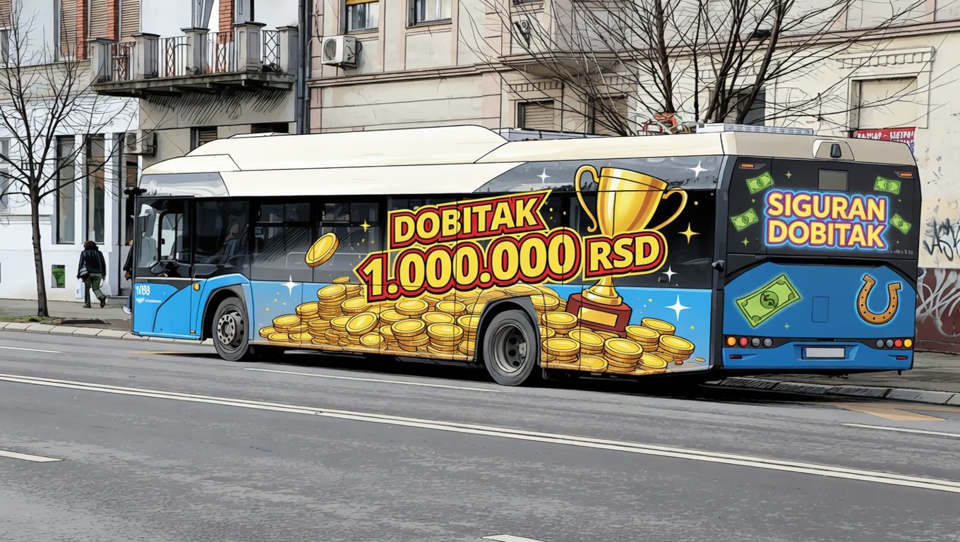Na autobusima JGSP-a nalaze se poruke o velikim dobicima, ali ono što očigledno izostaje jesu upozorenja za mogućnost velikog gubitka.