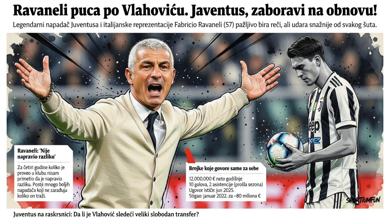 Ravaneli puca po Vlahoviću. Juventus, zaboravi na obnovu!