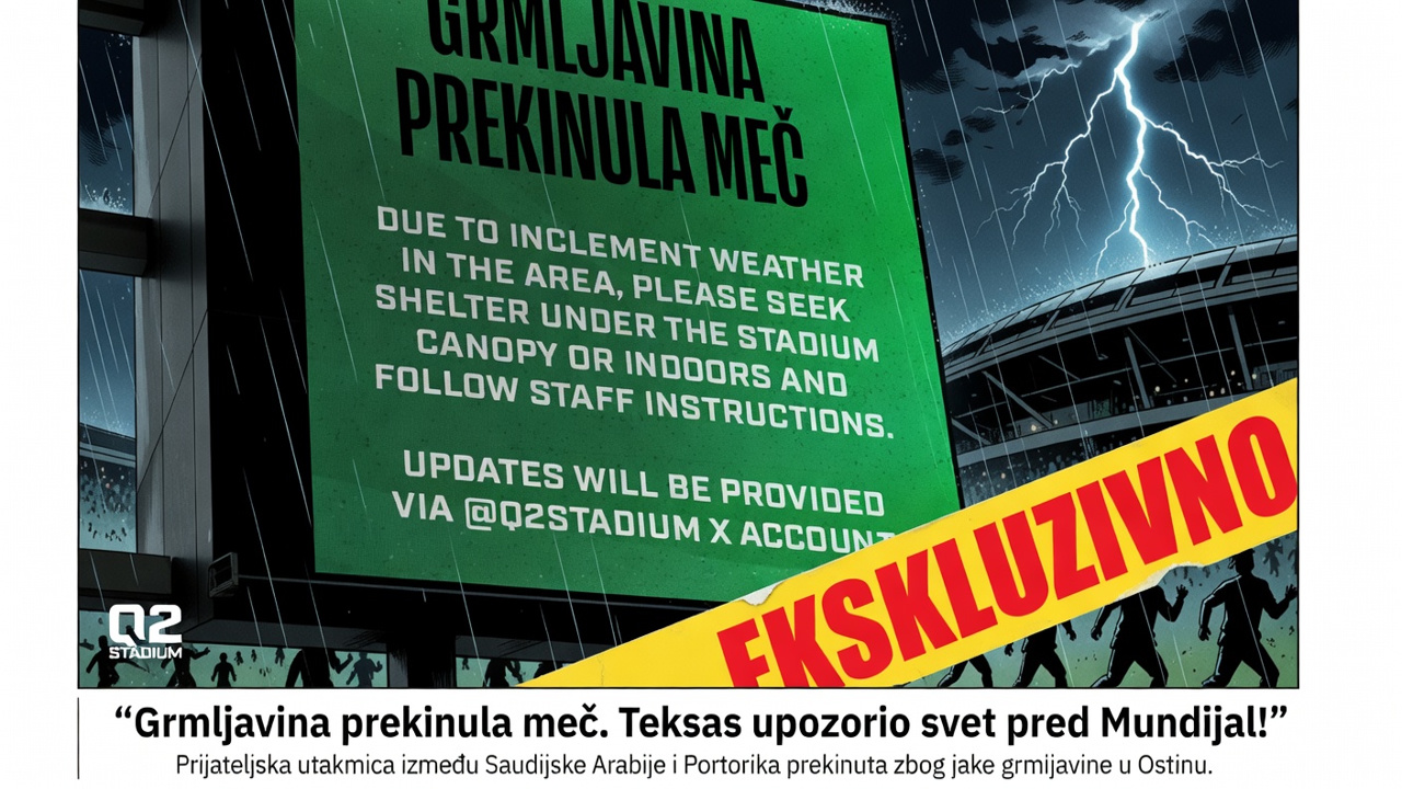 Grmljavina prekinula meč. Teksas upozorio svet pred Mundijal!