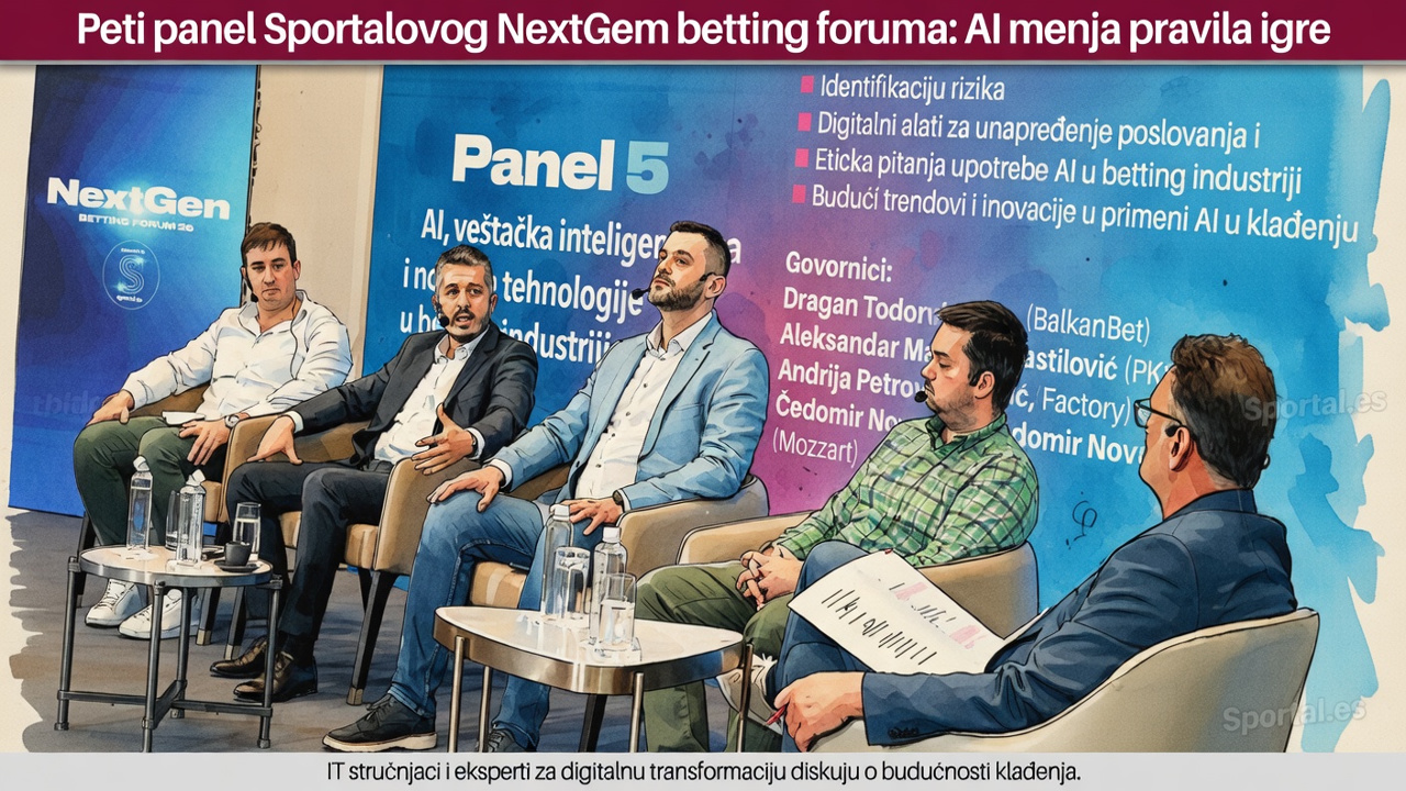 Peti panel Sportalovog NextGem betting foruma pod nazivom “AI, veštačka inteligencija i nove tehnologije u betting industriji” okupio je IT stručnjake i eksperte za digitalnu transformaciju.