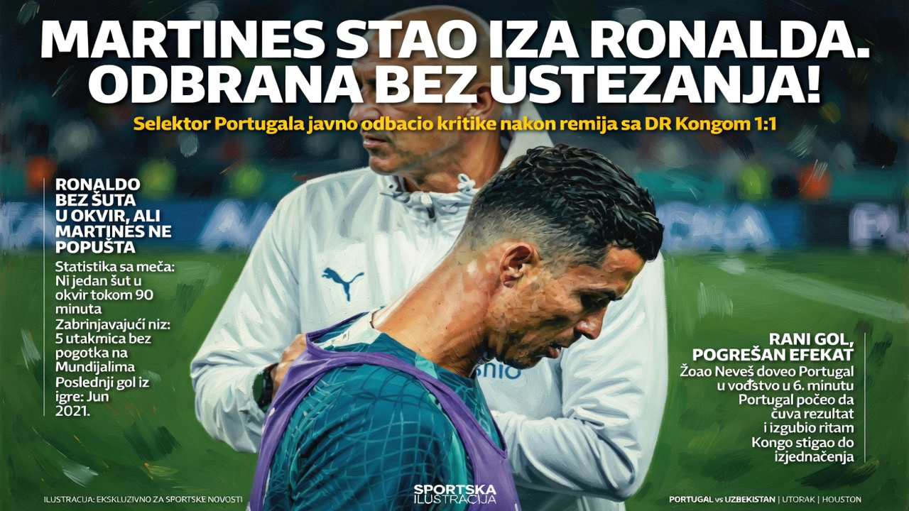 Martines stao iza Ronalda. Odbrana bez ustezanja!