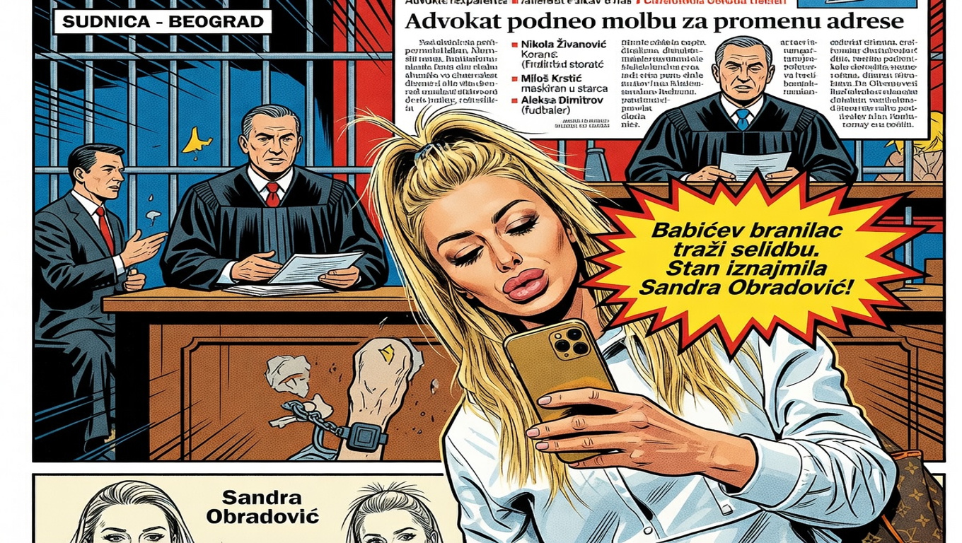 Babićev branilac traži selidbu. Stan iznajmila Sandra Obradović!