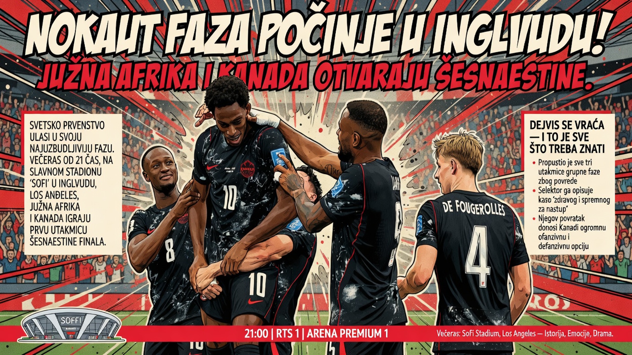 Nokaut faza počinje u Inglvudu! Južna Afrika i Kanada otvaraju šesnaestine.
