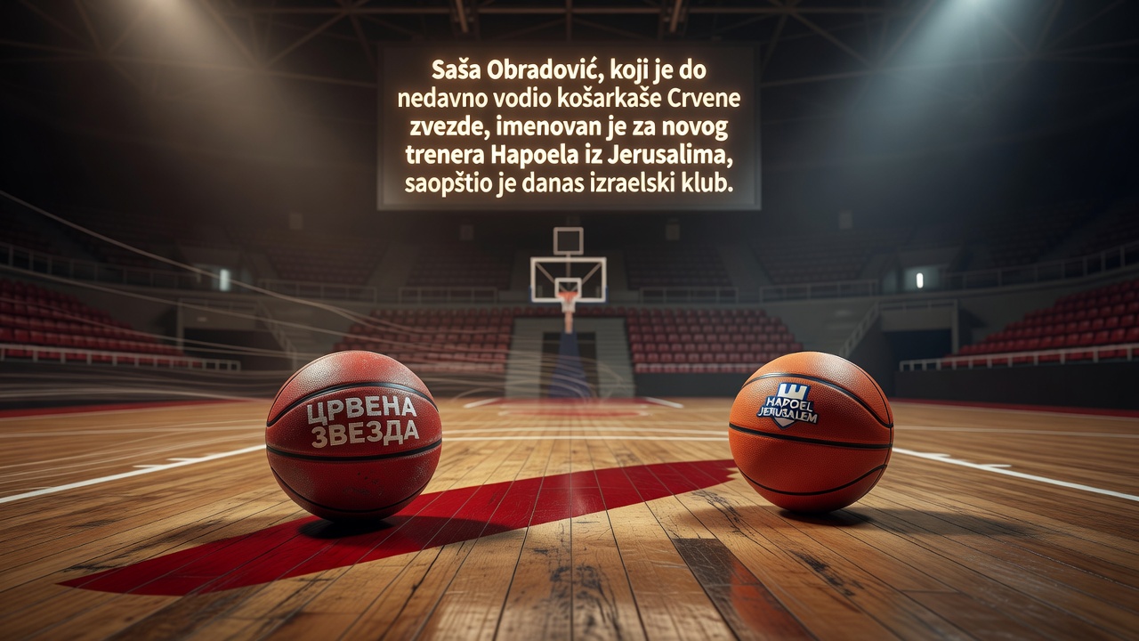 Saša Obradović, koji je do nedavno vodio košarkaše Crvene zvezde, imenovan je za novog trenera Hapoela iz Jerusalima, saopštio je danas izraelski klub.