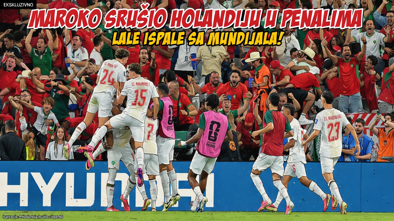 Maroko srušio Holandiju u penalima. Lale ispale sa Mundijala!