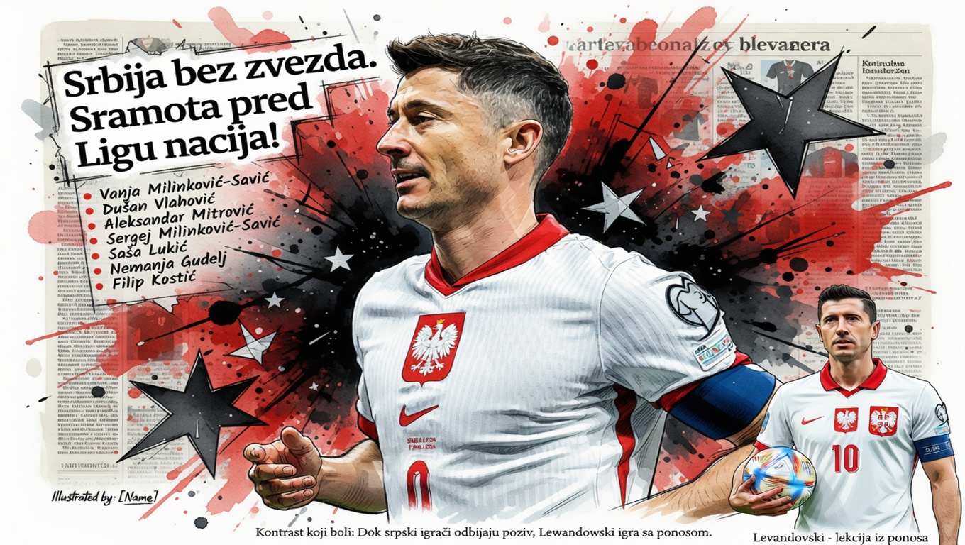 Srbija bez zvezda. Sramota pred Ligu nacija!