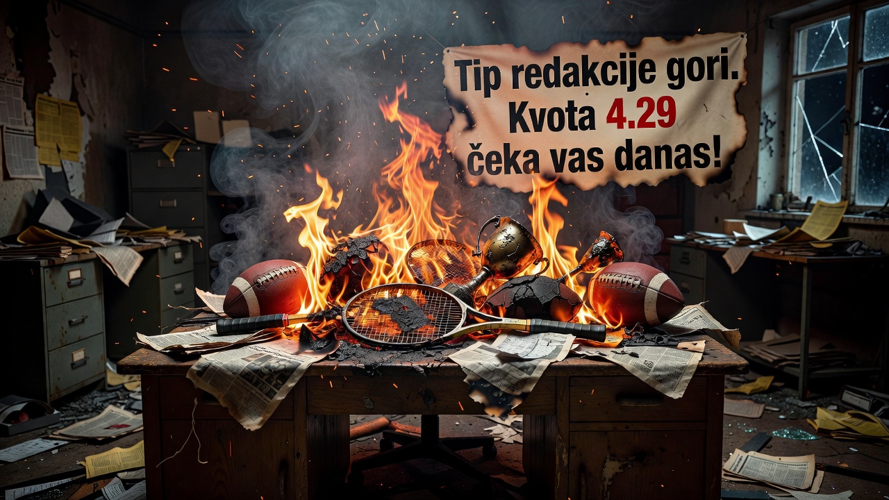 Tip redakcije gori. Kvota 4.29 čeka vas danas!
